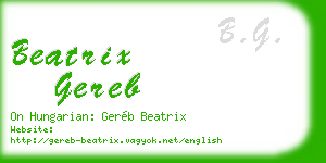 beatrix gereb business card